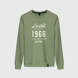 Свитшот хлопковый женский 1966 ограниченный выпуск, цвет: авокадо