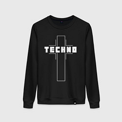 Женский свитшот Techno крест