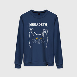 Женский свитшот Megadeth rock cat