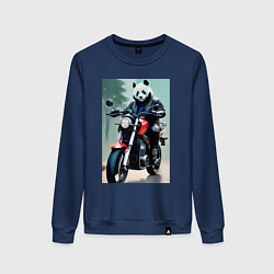 Женский свитшот Panda - cool biker
