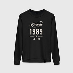 Свитшот хлопковый женский 1989 ограниченный выпуск, цвет: черный