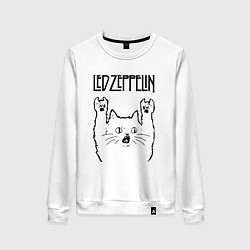 Женский свитшот Led Zeppelin - rock cat