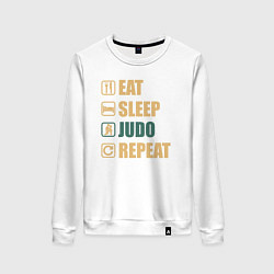 Женский свитшот Eat sleep judo