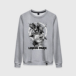 Свитшот хлопковый женский Linkin Park all, цвет: меланж