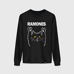 Женский свитшот Ramones rock cat