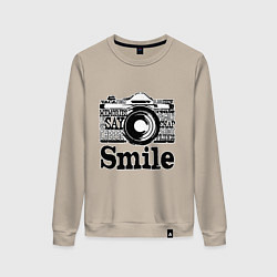 Женский свитшот Smile camera