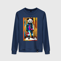 Женский свитшот Funny panda - pop art