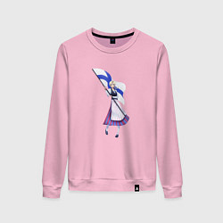 Свитшот хлопковый женский Suomi, цвет: светло-розовый