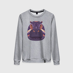 Женский свитшот Гиппопотам