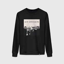 Свитшот хлопковый женский Тру фанат Joy Division, цвет: черный