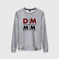 Свитшот хлопковый женский Depeche Mode - Memento Mori Logo DM, цвет: меланж
