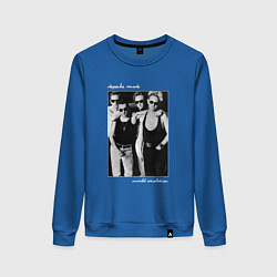 Свитшот хлопковый женский Depeche Mode World Violation Tour - Band Design, цвет: синий