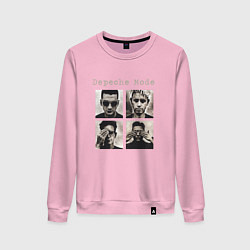 Свитшот хлопковый женский Depeche Mode - Violator Live 01, цвет: светло-розовый
