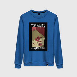 Свитшот хлопковый женский Tom Waits - Closing Time, цвет: синий