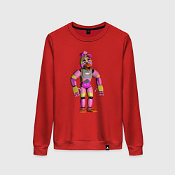 Свитшот хлопковый женский Фантайм Чика, цвет: красный