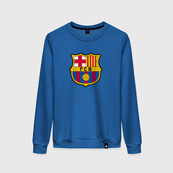 Свитшот хлопковый женский Barcelona fc sport, цвет: синий