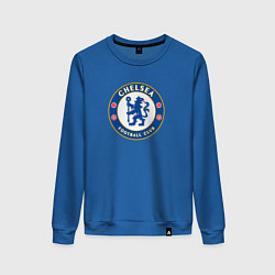 Свитшот хлопковый женский Chelsea fc sport, цвет: синий
