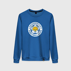 Свитшот хлопковый женский Leicester city fc, цвет: синий