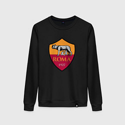 Свитшот хлопковый женский Roma sport fc, цвет: черный