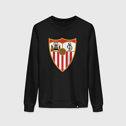 Свитшот хлопковый женский Sevilla, цвет: черный