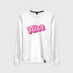 Свитшот хлопковый женский Alisa - retro Barbie style, цвет: белый