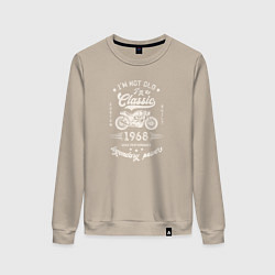 Свитшот хлопковый женский Классика 1968, цвет: миндальный