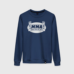 Свитшот хлопковый женский MMA sport, цвет: тёмно-синий