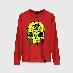 Женский свитшот Biohazard skull