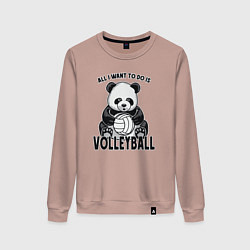 Женский свитшот Panda volleyball