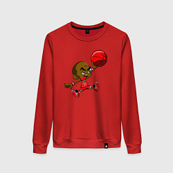 Свитшот хлопковый женский Baby Jordan, цвет: красный