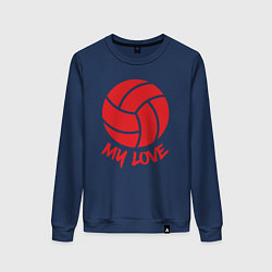 Женский свитшот Volleyball my love