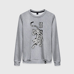 Женский свитшот Свирепый тигр