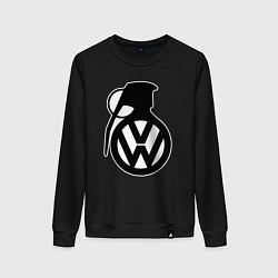 Свитшот хлопковый женский Volkswagen grenade, цвет: черный
