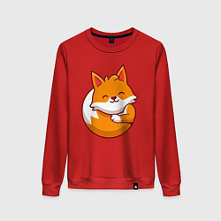 Женский свитшот Orange fox