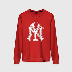 Женский свитшот New York yankees - baseball logo