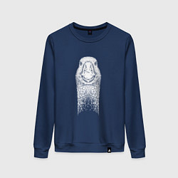 Женский свитшот Голова гуся анфас