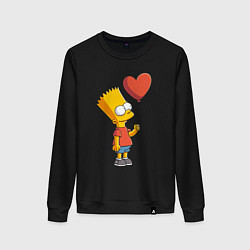 Женский свитшот Барт Симпсон с шариком