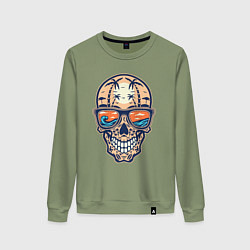 Женский свитшот Summer skull