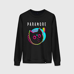Женский свитшот Paramore rock star cat
