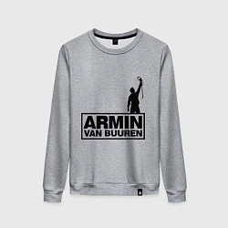 Свитшот хлопковый женский Armin van buuren, цвет: меланж