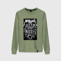 Женский свитшот Metallica - skulls