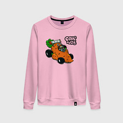 Свитшот хлопковый женский Carrot mobile racing, цвет: светло-розовый