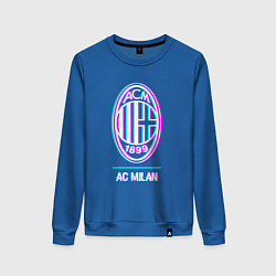 Женский свитшот AC Milan FC в стиле glitch