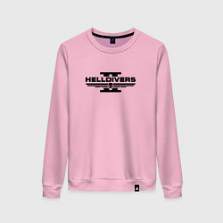 Свитшот хлопковый женский Helldivers 2: Logo, цвет: светло-розовый