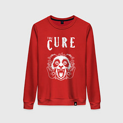 Свитшот хлопковый женский The Cure rock panda, цвет: красный