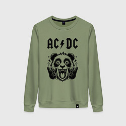 Женский свитшот AC DC - rock panda