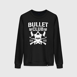 Свитшот хлопковый женский Bullet Club, цвет: черный