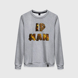 Свитшот хлопковый женский IP Man gold, цвет: меланж