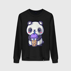 Женский свитшот Panda drink