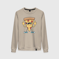 Женский свитшот Pizza fuck